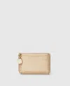 Stella Mccartney Falabella Chain-trim Cardholder In Gold