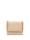 Stella Mccartney Falabella Small Flap Purse In Neutrals