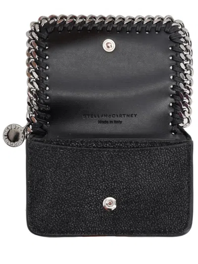 Stella Mccartney Falabella Small Flap Wallet In Black