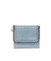Stella Mccartney Falabella Small Flip Wallet In Blue