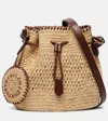Stella Mccartney Falabella Raffia Crochet Bucket Bag