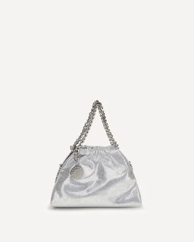 Stella Mccartney Falabella Small Shoulder Bag In Silver