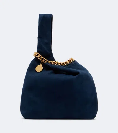 Stella Mccartney Falabella Small Top Handle Bag In Blue