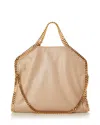 Stella Mccartney Falabella Small Tote In Buttercream/gold