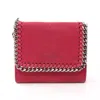 STELLA MCCARTNEY FALABELLA SMALL TRIFOLD WALLET FAKE LEATHER RED