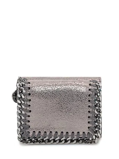 Stella Mccartney Falabella Small Wallet In Gray