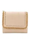 Stella Mccartney Small Falabella Wallet In Nude & Neutrals