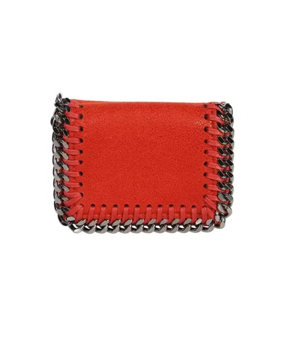 Stella Mccartney Falabella Small Wallet In Red