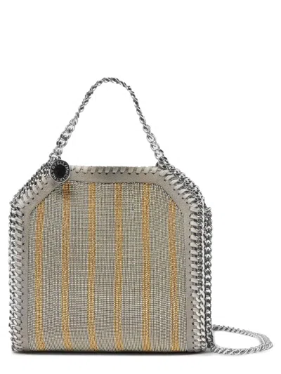 Stella Mccartney Falabella Sphere Embroidery Rock Edition Tokyo Tiny Bag In Gray