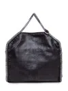 Stella Mccartney Chain-link Trimmed Black Slouch Body Bag In Black