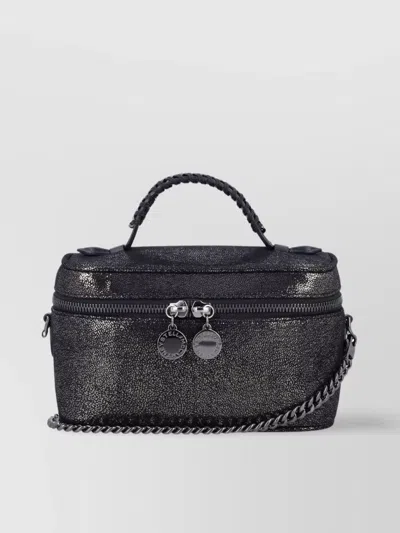 Stella Mccartney Falabella Structured Metallic Case With Top Handle And Chain Strap