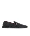 Stella Mccartney Eco-leather Falabella Loafers With Studs In Black