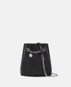 Stella Mccartney Falabella Beuteltasche Mit Nieten In Pitch Black