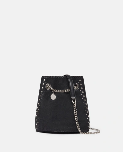 Stella Mccartney Falabella Studded Bucket Bag In Black
