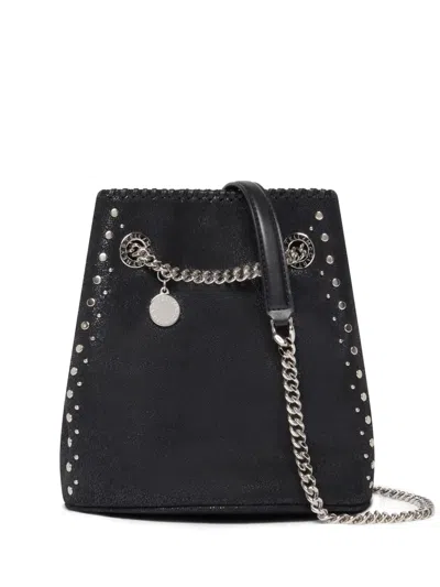 Stella Mccartney Falabella Beuteltasche Mit Nieten In Schwarz