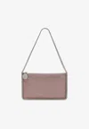Stella Mccartney Falabella Studded Chain Shoulder Bag In Pink