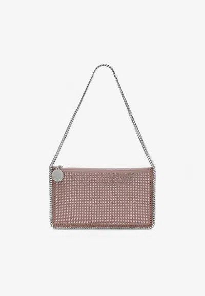 Stella Mccartney Falabella Studded Chain Shoulder Bag In Pink
