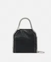 Stella Mccartney Falabella Studded Mini Tote Bag In Pitch Black
