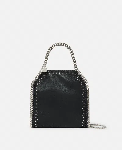 Stella Mccartney Falabella Studded Mini Tote Bag In Black
