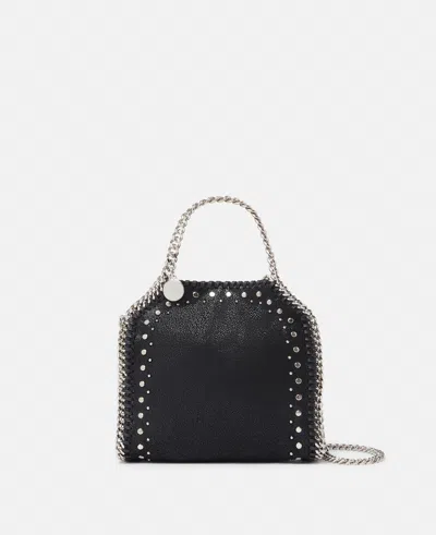 Stella Mccartney Falabella Studded Tiny Tote Bag In Black