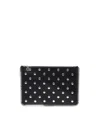 Stella Mccartney Falabella Studded Zippered Pouch Bag In Black