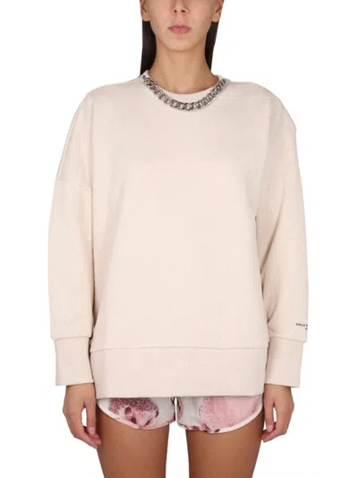 Stella Mccartney Falabella Sweatshirt In Beige