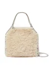 Stella Mccartney Falabella Mini Teddy Tote Bag In Neutrals