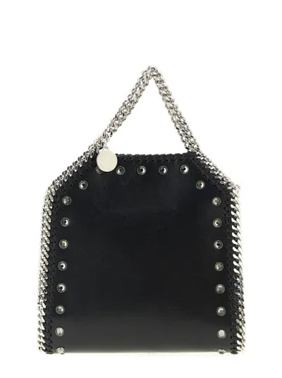 Stella Mccartney Falabella Tiny Bag Crackle In Black