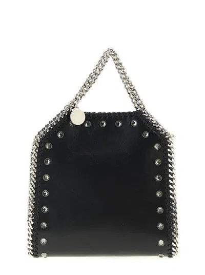 Stella Mccartney Falabella Tiny Bag Crackle In Black