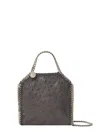 Stella Mccartney Tiny Falabella Chain Medallion Tote Bag In Gray