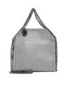 Stella Mccartney Silver-tone Grey Bag With Decorative Stitching And Chain Strap In Grey