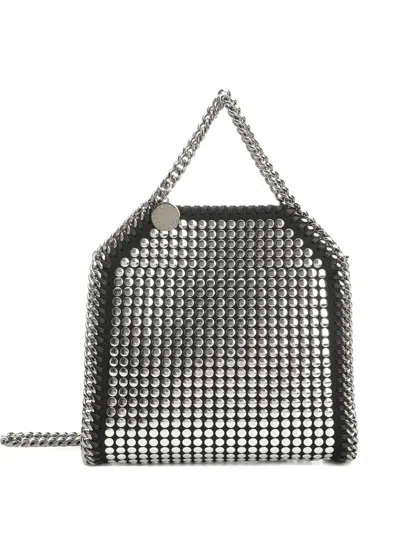 Stella Mccartney Falabella Tiny Bag Mirror Hotfix In Black