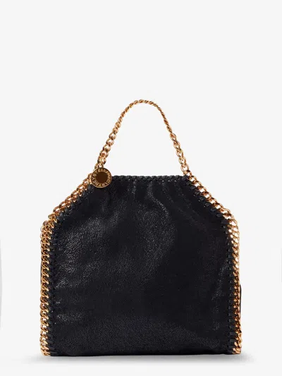 Stella Mccartney Falabella Tiny Bag Shaggy Deer Shoulder Bag In Black
