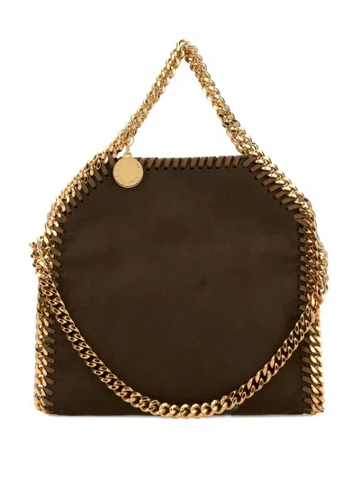 Stella Mccartney Falabella Tiny Crossbody Bag In Brown