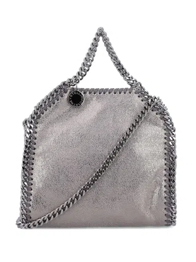 Stella Mccartney Falabella Tiny Crossboydy Bag In Silver