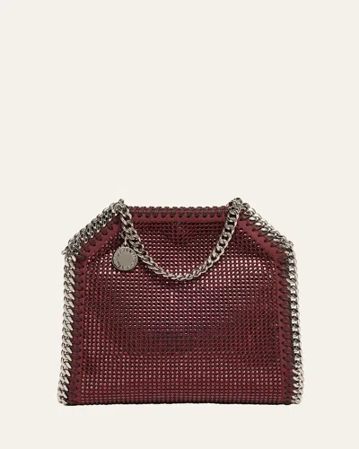 Stella Mccartney Falabella Tiny Crystal Hotfix Alter Suede Crossbody Bag