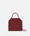 Stella Mccartney Falabella Tiny Enamel Tote Bag In Ruby Red