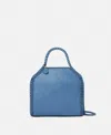 Stella Mccartney Falabella Tiny Enamel Tote Bag In Sky Blue
