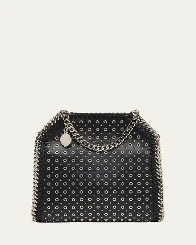 Stella Mccartney Falabella Tiny Eyelet Alter Mat Bag In Black