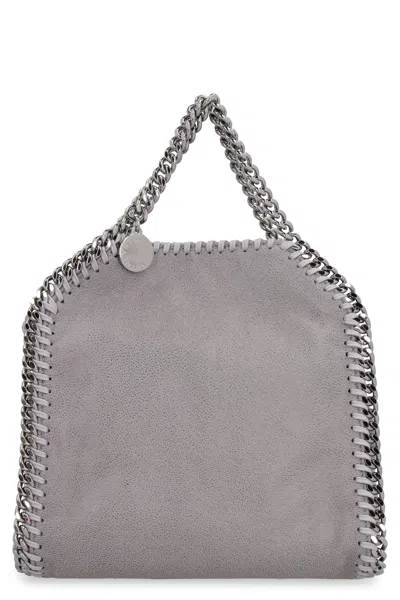 Stella Mccartney Falabella Tiny Mini Crossbody Bag In Gray