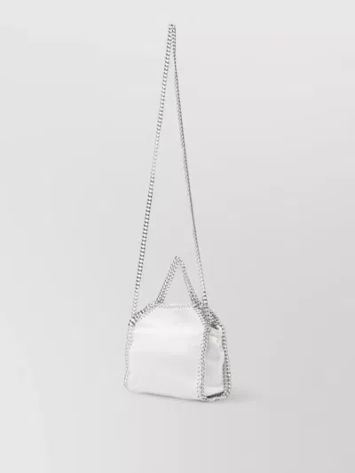 Stella Mccartney Falabella Tiny Shoulder Bag Chain Strap In White