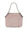 Stella Mccartney Falabella Tiny Teddy Tote Bag In Gray Pink
