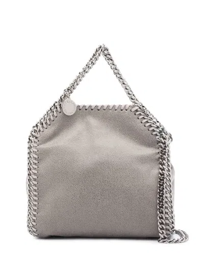 Stella Mccartney Tiny Tote Eco Shaggy Deer In Light Grey