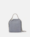 Stella Mccartney Tiny Fallabella Interwoven Tote Bag In Blue
