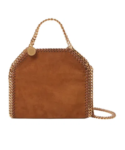 Stella Mccartney Falabella Tiny Tote Bag In Brown