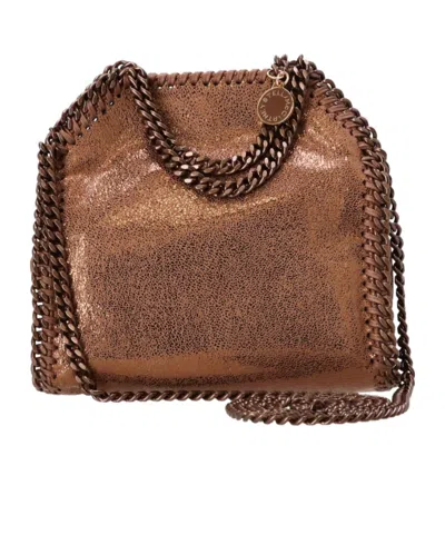 Stella Mccartney Chain Shoulder Bag In Brown