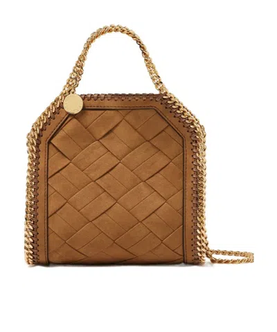 Stella Mccartney Falabella Tiny Tote Bag In Brown
