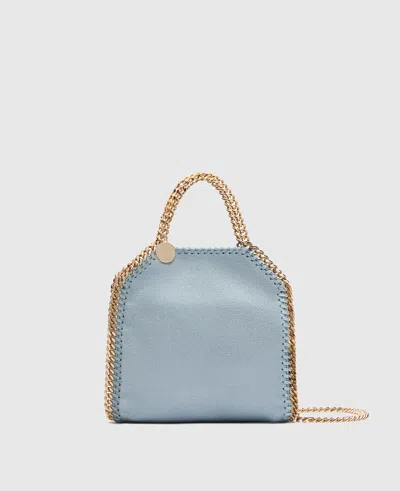 Stella Mccartney Falabella Tiny Tote Bag In Duck Egg
