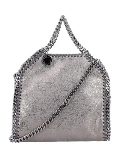 Stella Mccartney Falabella Tiny Tote Bag In Gray