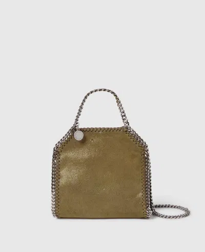 Stella Mccartney Falabella Tiny Tote Bag In Green